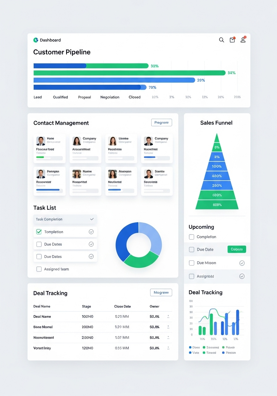 CRM Dashboard preview